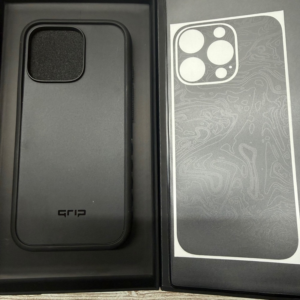 dbrand Grip Case Matte Black iPhone 16 Pro Max Triple Black Skin New Open Box!